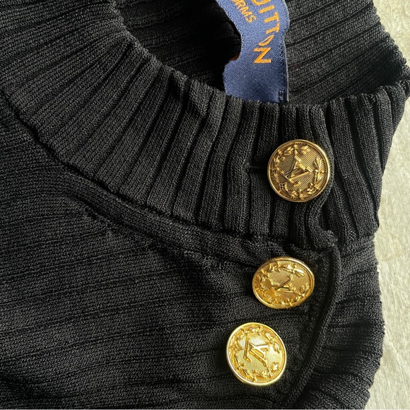 Louis Vuitton ribbed knit mock neck top - Picture 3 of 4